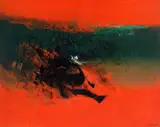 Tikashi Fukushima, Abstrato em Vermelho