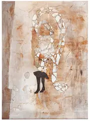 Daniel Senise, W.A.M, 1997, acrílica e pó de ferro sobre tela