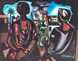 Di Cavalcanti, Noturno na Favela com Três Mulatas