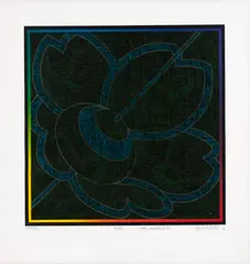 Pião by Kazuo Wakabayashi, 1994, serigrafia sobre papel, offered Feb 2022
