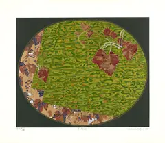 Folhas by Kazuo Wakabayashi, 2007, serigrafia sobre papel, offered Feb 2022