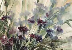 Sem Título by Gilana, 1981, aquarela sobre papel, offered Feb 2022