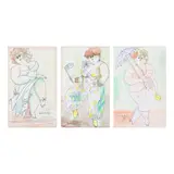 Conjunto de 3 obras da Série Gordinhas by Norah Beltrán, nanquim e aquarela sobre papel, offered Feb 2022