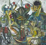 Jesus Fuertes, Rhan, 1988, óleo sobre tela