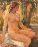 Georgina de Albuquerque, Figura Feminina, óleo sobre tela