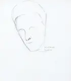 Tarsila do Amaral, Estudo de Retrato Azul (Sérgio Milliet)