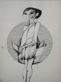 Sem Titulo by Aldemir Martins, nanquim sobre papel, offered Feb 2022
