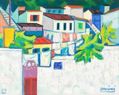 Casario by Inimá de Paula, 1979, óleo sobre tela, offered Feb 2022