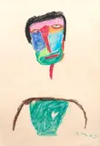 Roberto Magalhães, Sem Título, 1965, giz pastel sobre papel