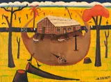 Sem Título by José Antônio da Silva, 1979, óleo sobre tela, offered Feb 2022