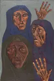 Clóvis Graciano, Três Mulheres, 1967, óleo sobre tela