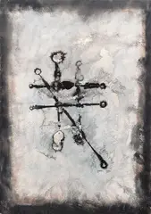 Abstrato by Antônio Bandeira, 1969, guache sobre papel, offered Feb 2022