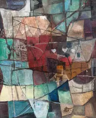 Henrique Boese, Sem Título, 1967, óleo sobre tela