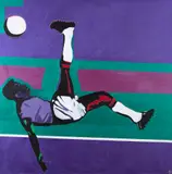 Rubens Gerchman, A Estética do Futebol - Pelé, 1997, óleo sobre tela