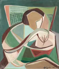 Sem Título by Zélia Salgado, 1951, óleo sobre tela, offered Feb 2022