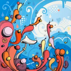 Sem Título by High Graff, 2006, óleo sobre tela, offered Feb 2022