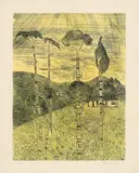 Francisco Rebolo, Paisagem, gravura em metal