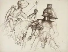 Sem Título by Marcelo Grassmann, 1962, sépia, offered Nov 2021