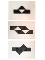 Sérvulo Esmeraldo, Encaixe, 1950, gravura em metal