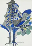 Galo by Aldemir Martins, 1966, nanquim sobre papel, offered Nov 2021