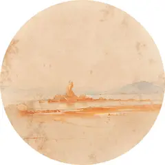 Pedra Niterói by Henrique Goldsmith, aquarela sobre papel, offered Nov 2021