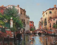 Maurice Bompard, Veneza, óleo sobre tela