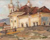 Milton Dacosta, Igreja do Rosario, 1936, óleo sobre tela