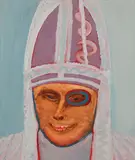 Papa - Série Retratos Imaginários by Gessiron Alves Franco, 1979, óleo sobre tela, offered Nov 2021