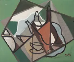 Sem Título by Sérgio Milliet, óleo sobre tela, offered Nov 2021