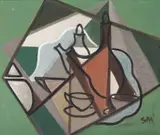 Sérgio Milliet, Sem Título, óleo sobre tela