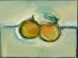 Píndaro Castelo Branco, Laranjas, 1983, óleo sobre placa