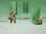 Roni Brandão, Recompondo a Natureza, 1980, óleo sobre tela
