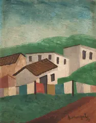 Casario by Amadeo Lorenzato, 1979, óleo sobre duratex, offered Nov 2021