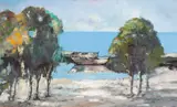 Jenner Augusto, Paisagem, 1983, óleo sobre tela