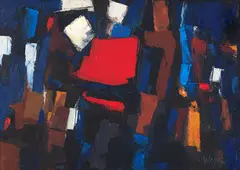 Sem Título by Wega Nery, 1991, óleo sobre tela, offered Nov 2021