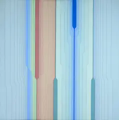 K-19 by Abraham Palatnik, 1984, acrílica e barbante sobre tela colada em madeira, offered Nov 2021