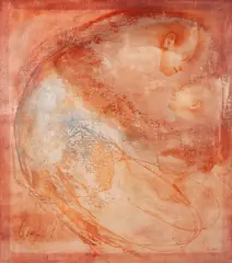 Sem Título by Carlos Araujo, óleo sobre madeira, offered Nov 2021