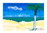 Aldemir Martins, Paisagem com Coqueiro, gravura