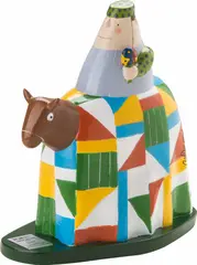 Bumba meu Boi (Série Banhistas) by Gustavo Rosa, escultura de mesa em resina, pintada a mão, offered Nov 2021