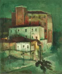 Sem Título by Mick Carnicelli, óleo sobre tela, offered Nov 2021