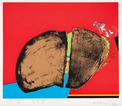 Sem Título by Manabu Mabe, 1979, serigrafia, offered Oct 2021