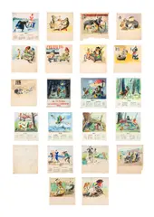 Calendário by Danilo Di Prete, 1952, guache sobre papel, offered Oct 2021