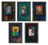 Tide Hellmeister, Sem Título, técnica mista: colagens, fotos, pinturas, nanquim, caligrafias e objetos tridimensionais
