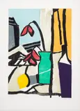 Aldo Bonadei, Vaso de Flor, 1971, xilogravura