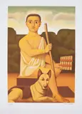 Reynaldo Fonseca, Menino com Cachorro, serigrafia