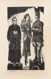 João Câmara, 1930 - Fé, Esperança e Caridade, gravura em metal