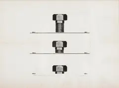 Parafuso by Claudio Tozzi, 1971, gravura em metal, offered Oct 2021