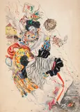 Paim, Carnaval, 1951, aquarela e grafite sobre papel