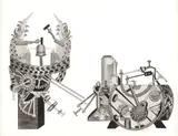 Gerda Brentani, Maghinas, 1967, técnica mista sobre papel