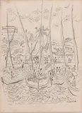 Porto by Noemia Mourão, 1972, nanquim sobre papel, offered Oct 2021